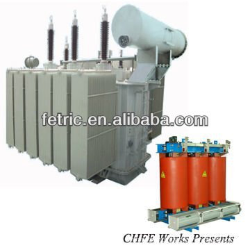 Three phase oil immersed step down transformer